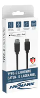 Ansmann Kabel USB C->lightning S/S 200cm S/S 120cm schwarz - Kabel - Digital/Daten