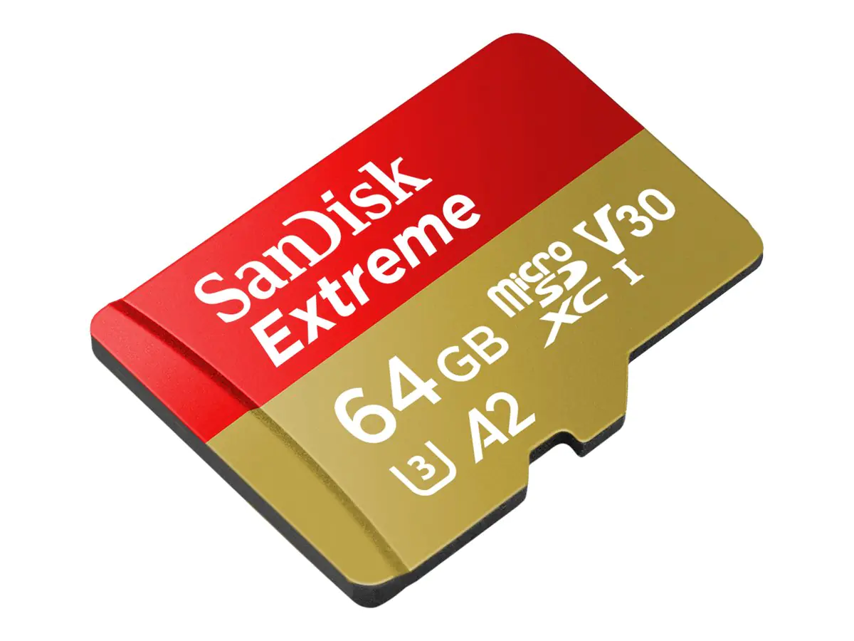 SanDisk Extreme - Flash-Speicherkarte (microSDXC-an-SD-Adapter SDSQXA2-064G-GN6AA