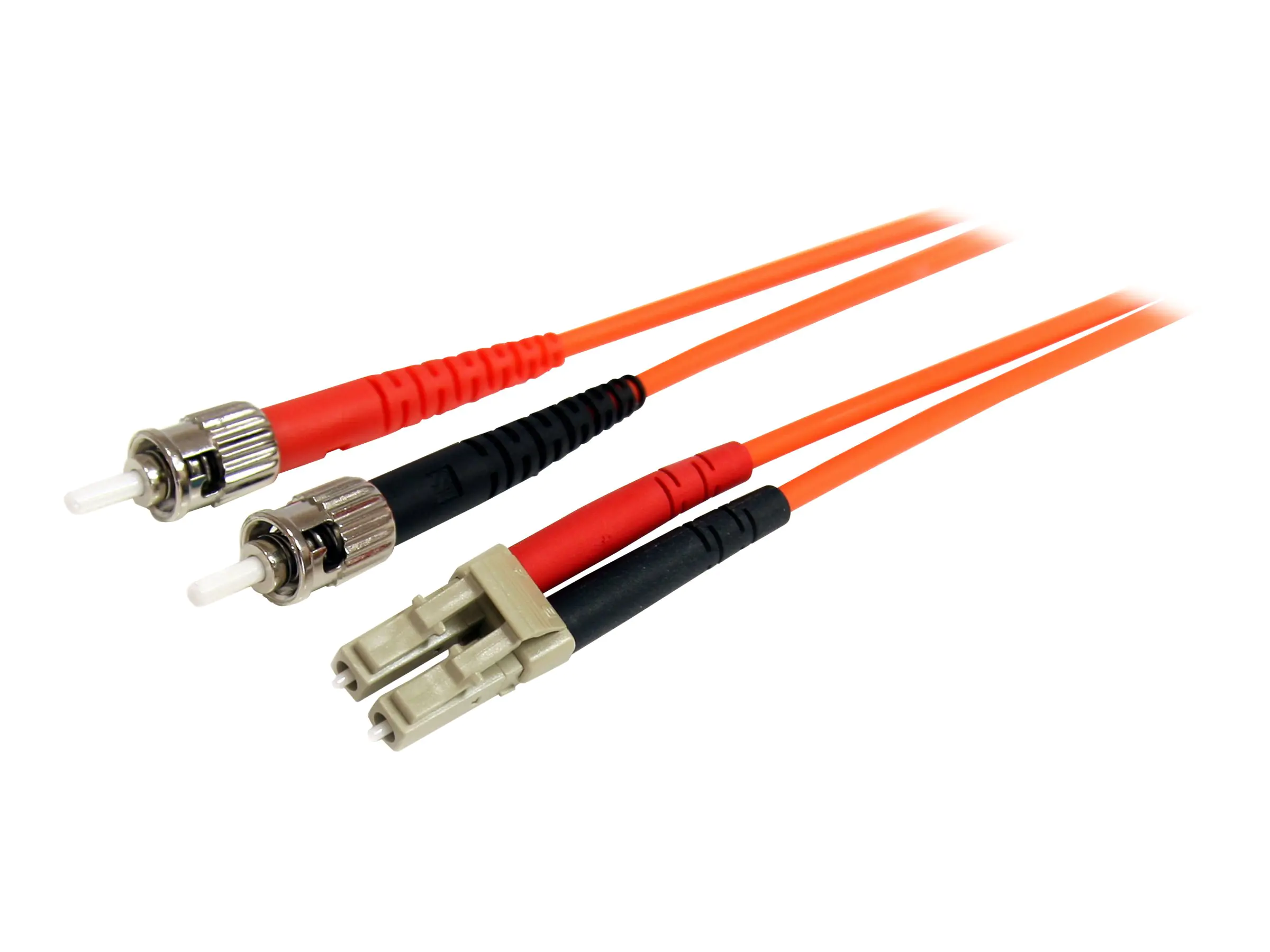 StarTech 1m Fiber Optic Cable - Multimode Duplex 62.5/125 - LSZH - LC/ST - OM1 - LC to ST Fiber Patch Cable (FIBLCST1)
