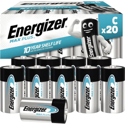 Energizer Batterie Max Plus E301324104 C/Baby/LR14 20 St. Energizer Batterie Max Plus E301324104 C/Baby/LR14 20 St.
