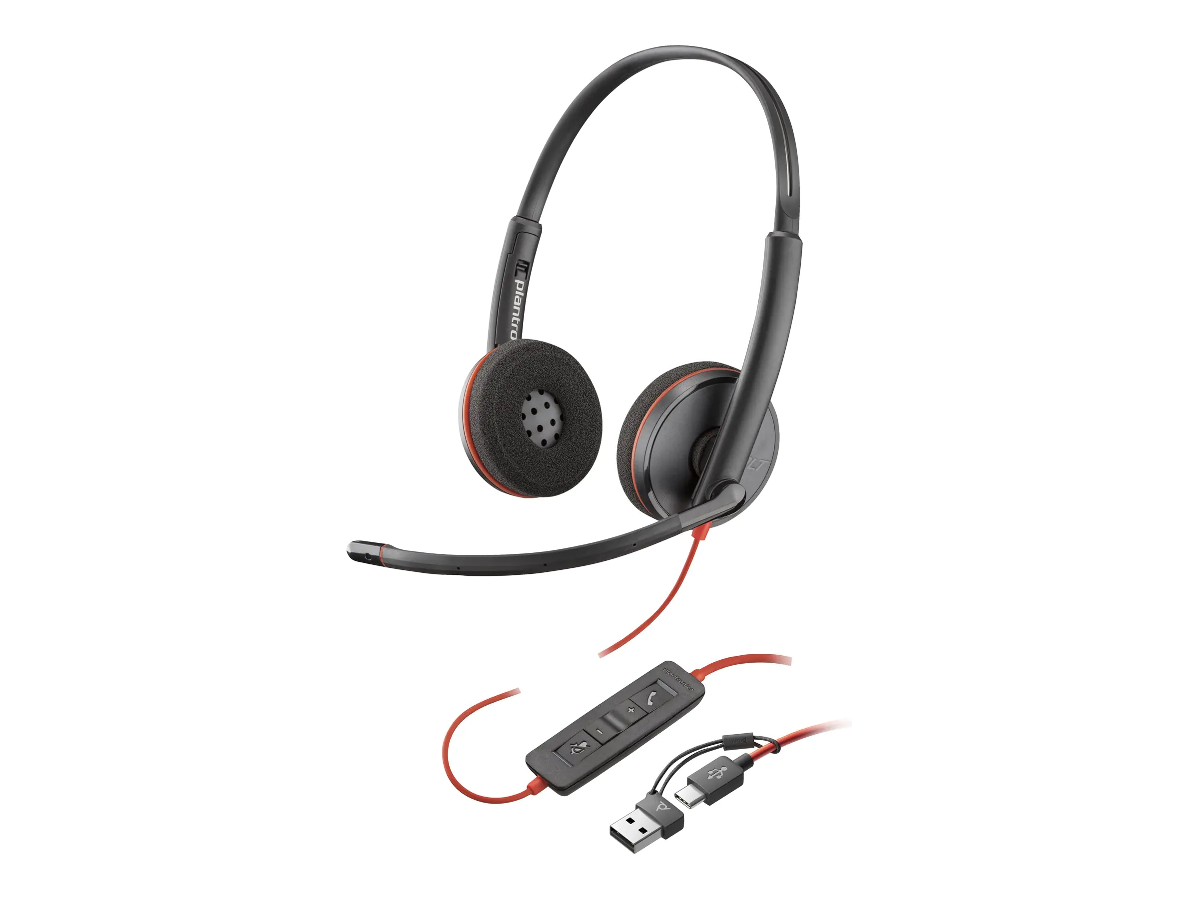 Poly Blackwire 3220 - Blackwire 3200 Series - Headset - On-Ear - kabelgebunden - USB-C - Schwarz - Zertifiziert für Skype für Unternehmen, Cisco Jabber Certified, Avaya Certified, UC-zertifiziert Poly Blackwire 3220 - Blackwire 3200 Series - Headset - On-Ear - kabelgebunden - USB-C - Schwarz - Zertifiziert für Skype für Unternehmen, Cisco Jabber Certified, Avaya Certified, UC-zertifiziert
