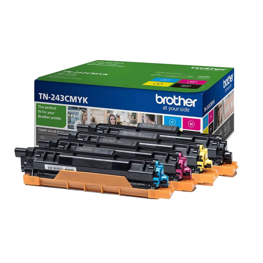 Brother TN243CMYK Value Pack - 4er-Pack - Schwarz, Gelb, Cyan, Magenta - Original - Tonerpatrone - für Brother DCP-L3510, L3517, L3550, HL-L3210, L3230, L3270, MFC-L3710, L3730, L3750, L3770 Brother TN243CMYK Value Pack - 4er-Pack - Schwarz, Gelb, Cyan, Magenta - Original - Tonerpatrone - für Brother DCP-L3510, L3517, L3550, HL-L3210, L3230, L3270, MFC-L3710, L3730, L3750, L3770