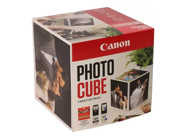 Canon Photo Cube Creative Pack - Glänzend - 2er-Pack - Schwarz, Farbe (Cyan, Magenta, Gelb) 3713C011