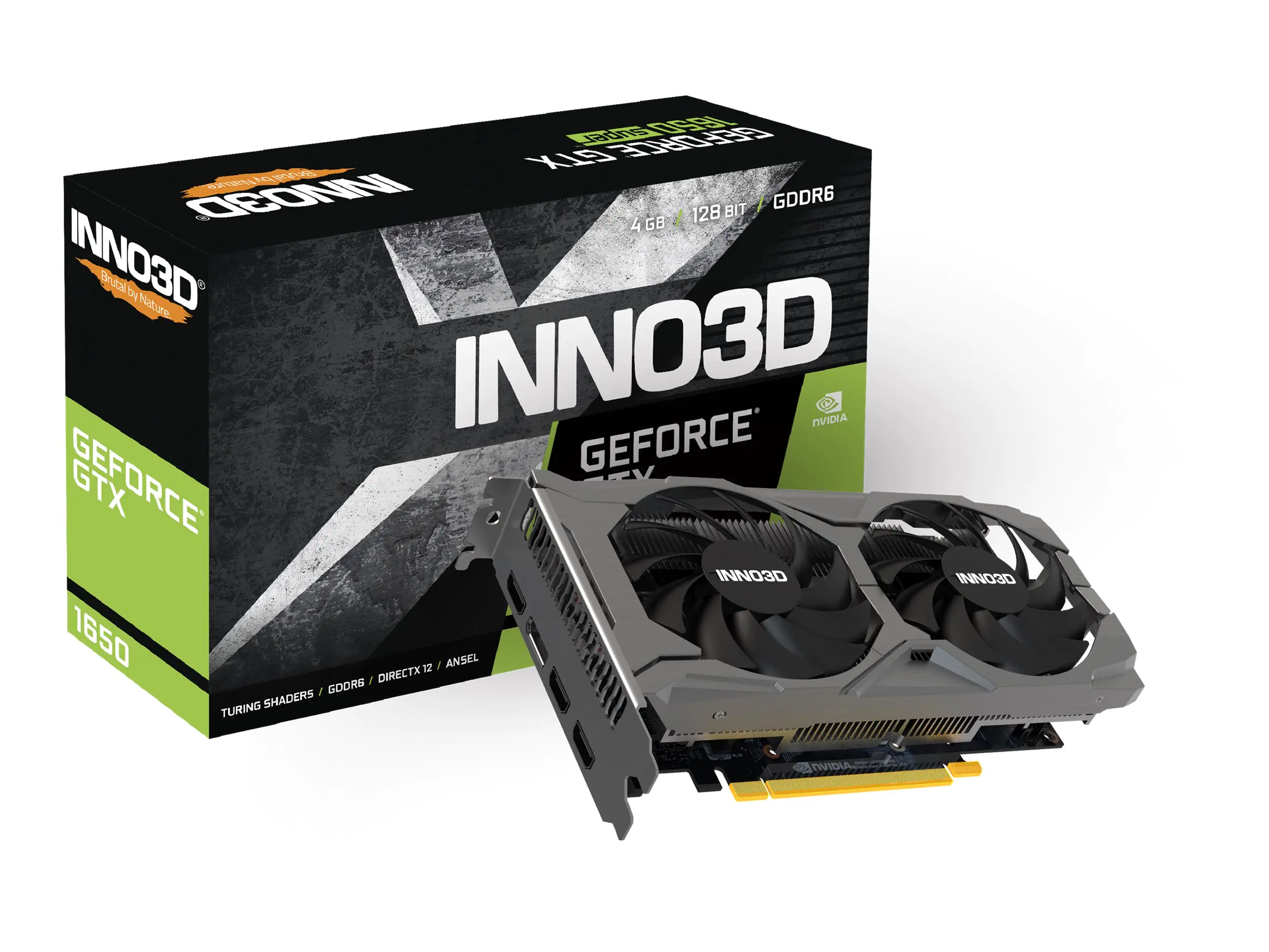 Inno3D GeForce GTX 1650 Twin X2 OC V3 - Grafikkarte N16502-04D6X-171330N