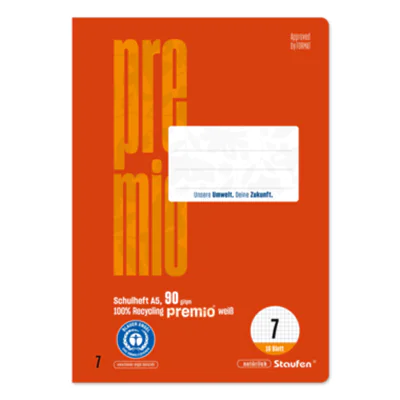 Staufen Schulheft Premio A5 - Bürokleinmaterial - A5 040780007