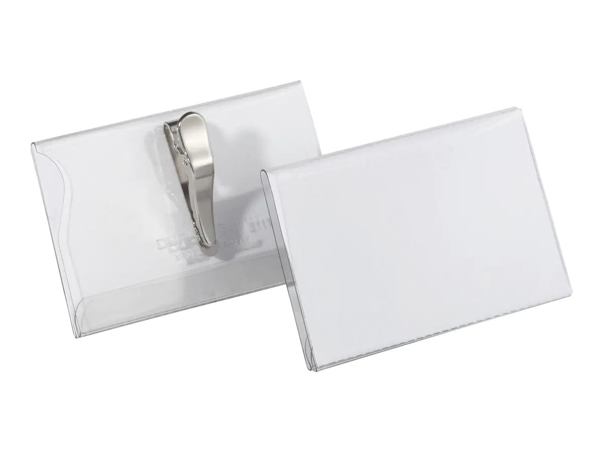 Durable Namensschild - für 54 x 90 mm - Clip - durchsichtig (Packung mit 25) 8111-19