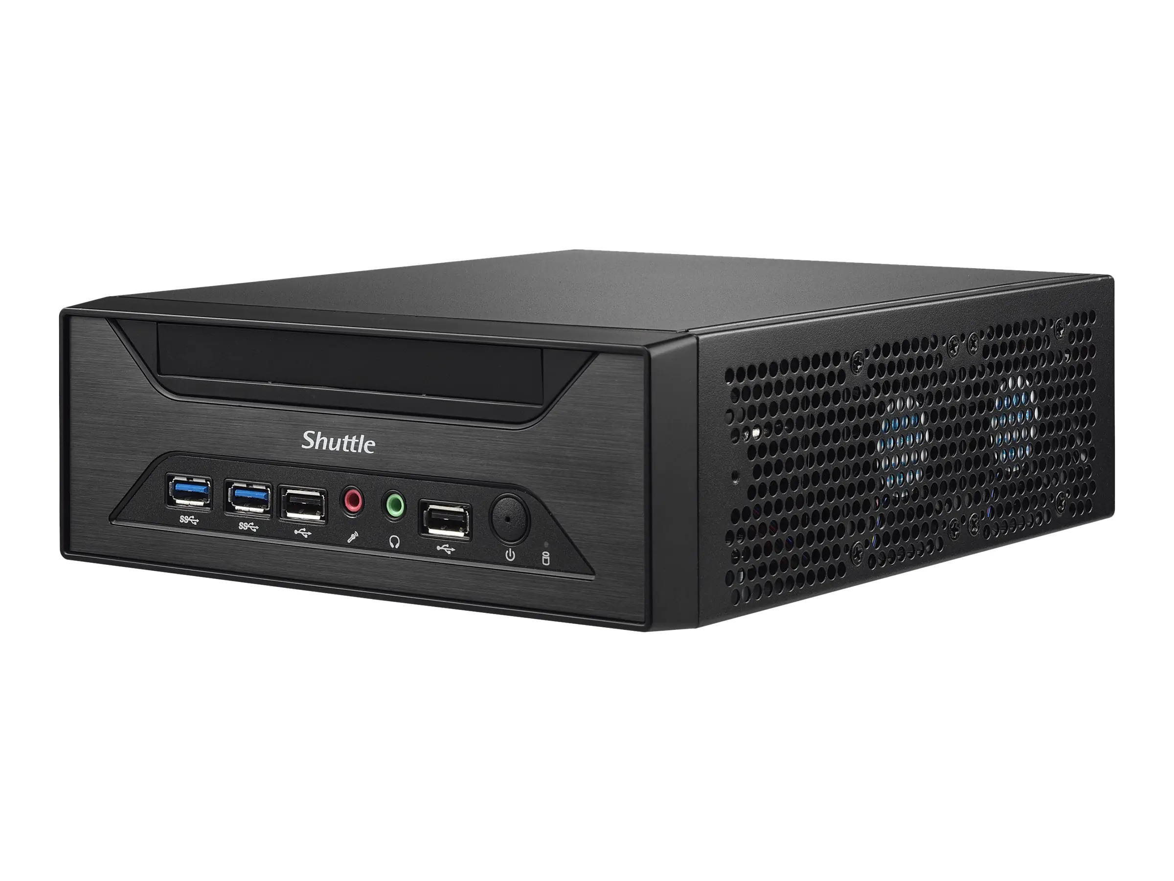 Shuttle XPC slim XH610 - Barebone - Slim-PC - LGA1700-Sockel - Intel H610 - keine CPU - RAM 0 GB - 1GbE, 2.5GbE - Schwarz