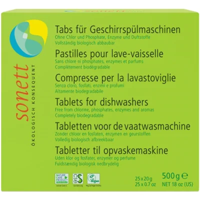 sonett Spülmaschinentabs 25 x 20 g/Pack. sonett Spülmaschinentabs 25 x 20 g/Pack.
