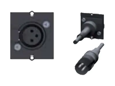 Bachmann - Modulares Faceplate-Snap-In - 3 PIN XLR - Schwarz Bachmann - Modulares Faceplate-Snap-In - 3 PIN XLR - Schwarz