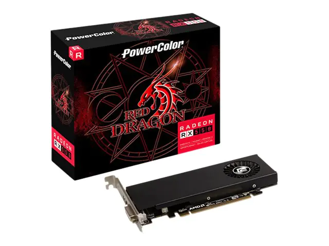 PowerColor Red Dragon Radeon RX 550 - Grafikkarten - Radeon RX 550 - 4 GB GDDR5 - PCIe 3.0 Low-Profile - DVI, HDMI