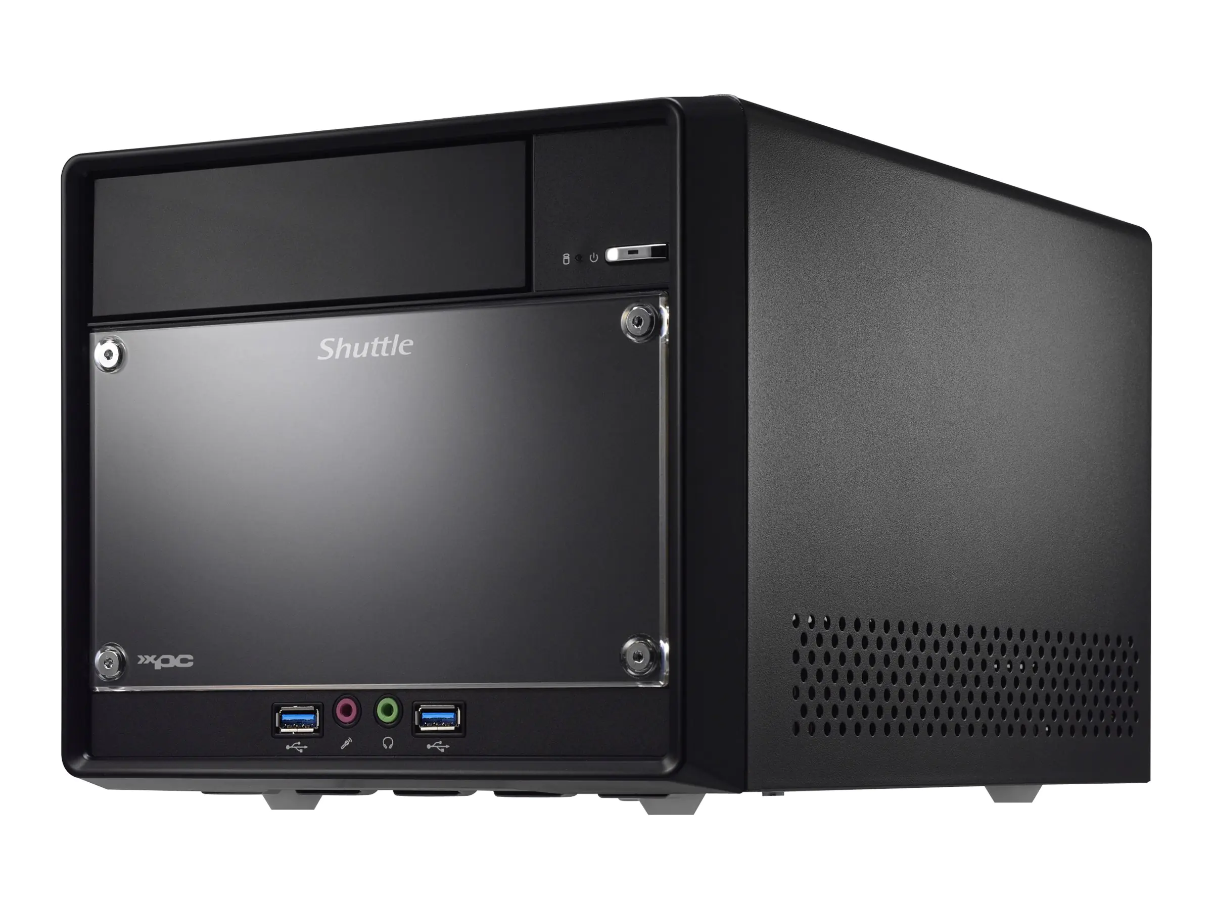 Shuttle XPC cube SH610R4 - Barebone - Mini-PC - LGA1700-Sockel - Intel H610 - keine CPU - RAM 0 GB - 1GbE - Schwarz