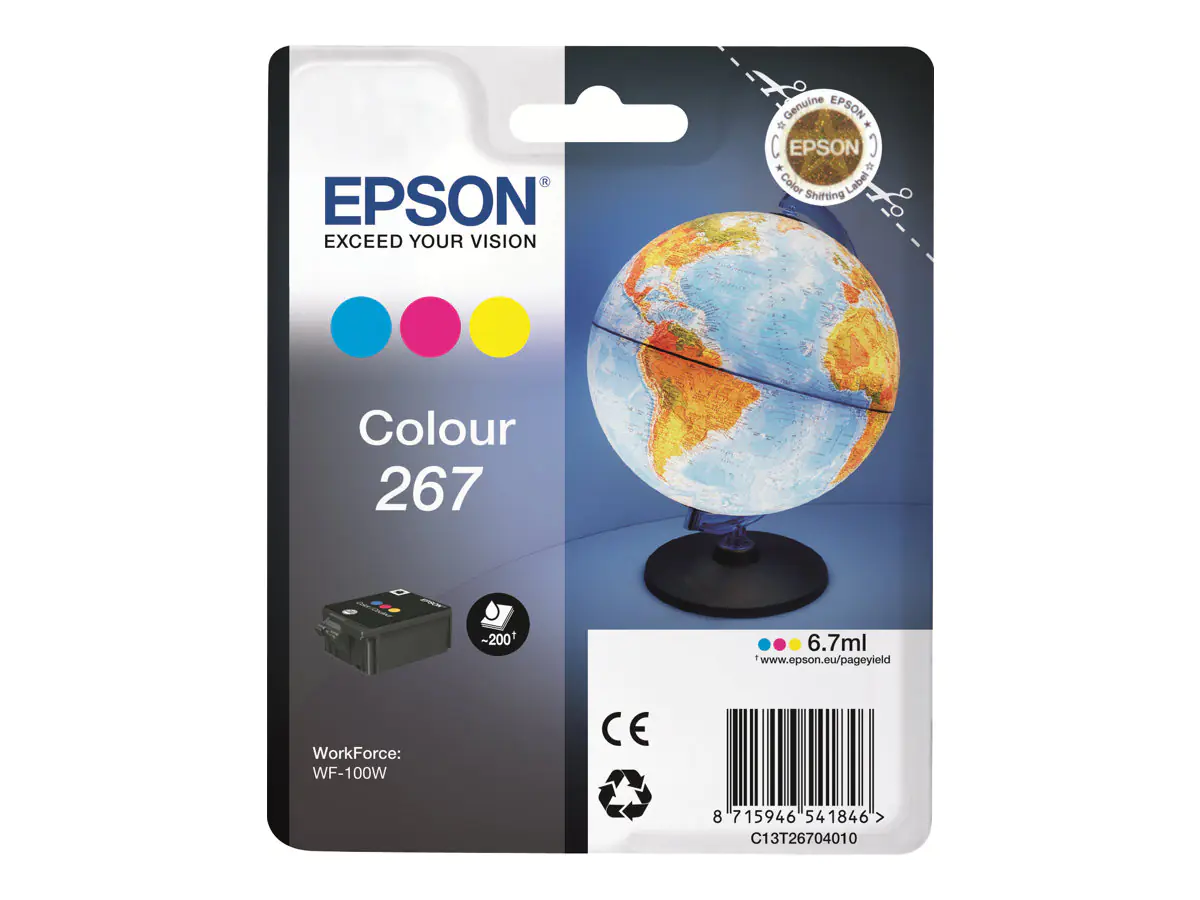 Epson 267 - 7 ml - Gelb, Cyan, Magenta - Original - Tintenpatrone - für WorkForce WF-100W