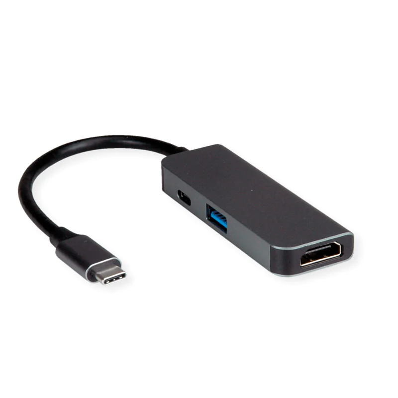 VALUE Display Adapter USB Typ C - HDMI+ 3.2 Gen 1 A+ PD - Adapter - Digital/Daten