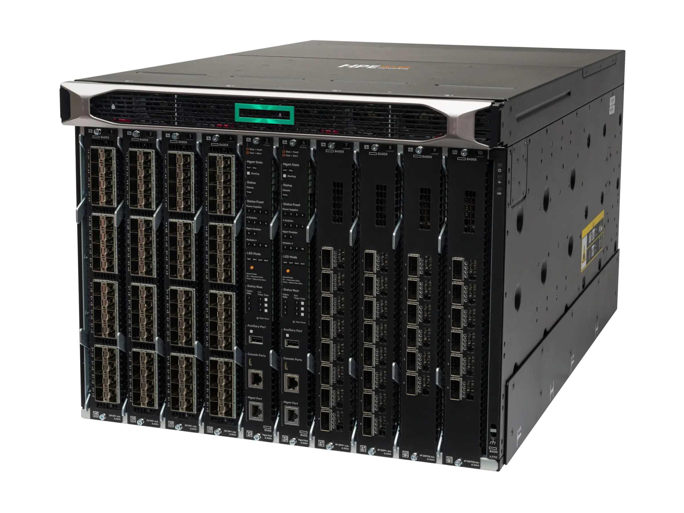 HPE Aruba 8400 8-slot Chassis - Switch - an Rack JL375A