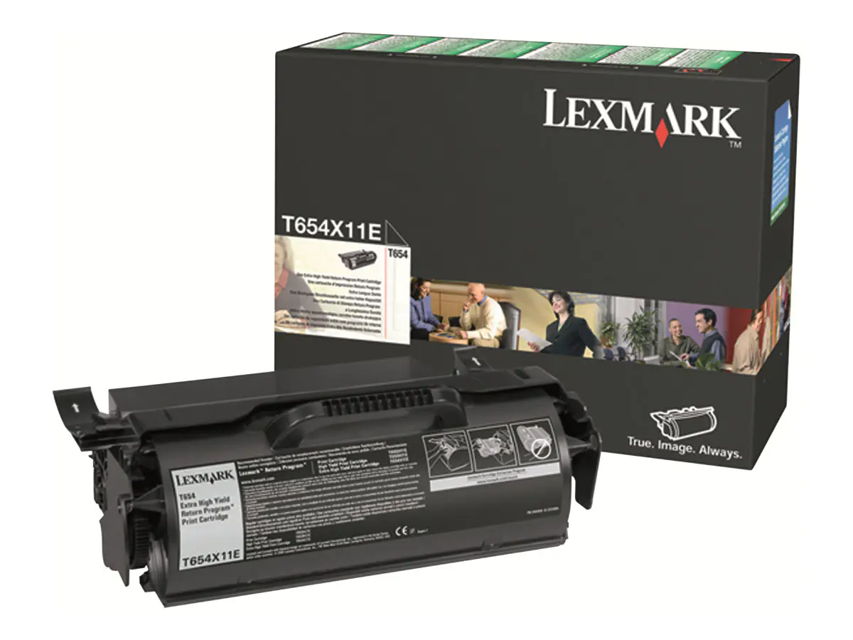Lexmark - Besonders hohe Ergiebigkeit - Schwarz - Original - Tonerpatrone LCCP, LRP - für Lexmark T654dn, T654dtn, T654n, T656dne