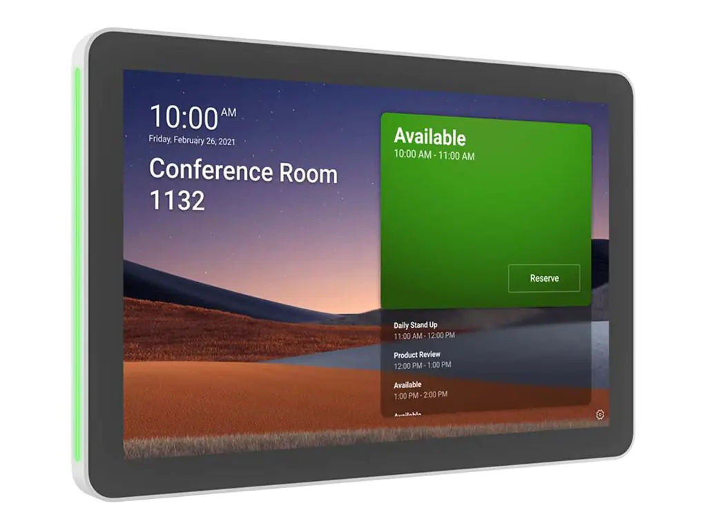 Logitech Tap Scheduler Purpose-Built Scheduling Panel for Meeting Rooms - Videokonferenzkomponente - Zertifiziert für Microsoft Teams, Zoom Certified - weiß