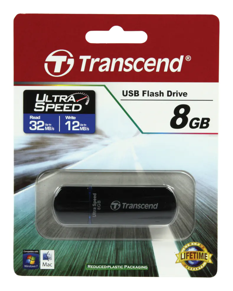 Transcend JetFlash 600 - USB-Flash-Laufwerk - 8 GB - USB 2.0 - Blau Transcend JetFlash 600 - USB-Flash-Laufwerk - 8 GB - USB 2.0 - Blau