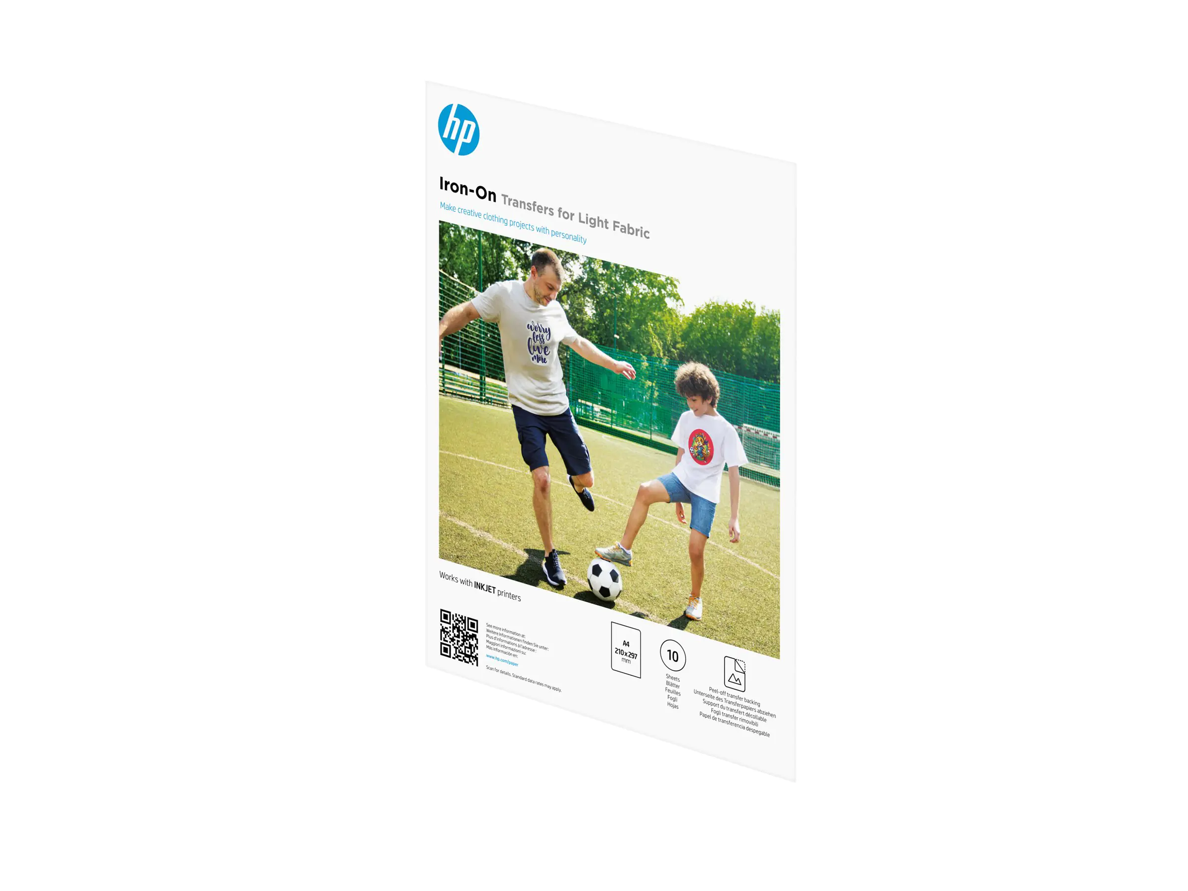 HP Light Fabric A4 (210 x 297 mm) 10 Etikett(en) AA7N8A