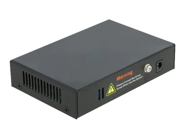 Delock - Switch - unmanaged - 4 x 10/100/1000 (PoE+) + 1 x 10/100/1000 (Uplink) - Desktop - PoE+ (60 W)