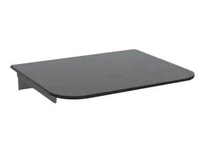 TECHly - Regal - für Audio-/Videokomponenten - Stahl, Temperglas - Schwarz - Wandmontage