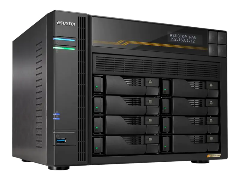 Asustor Lockerstor 8 Gen3 - NAS-Server - 8 Schächte - SATA 6Gb/s / PCIe 4.0 x4 (NVMe)