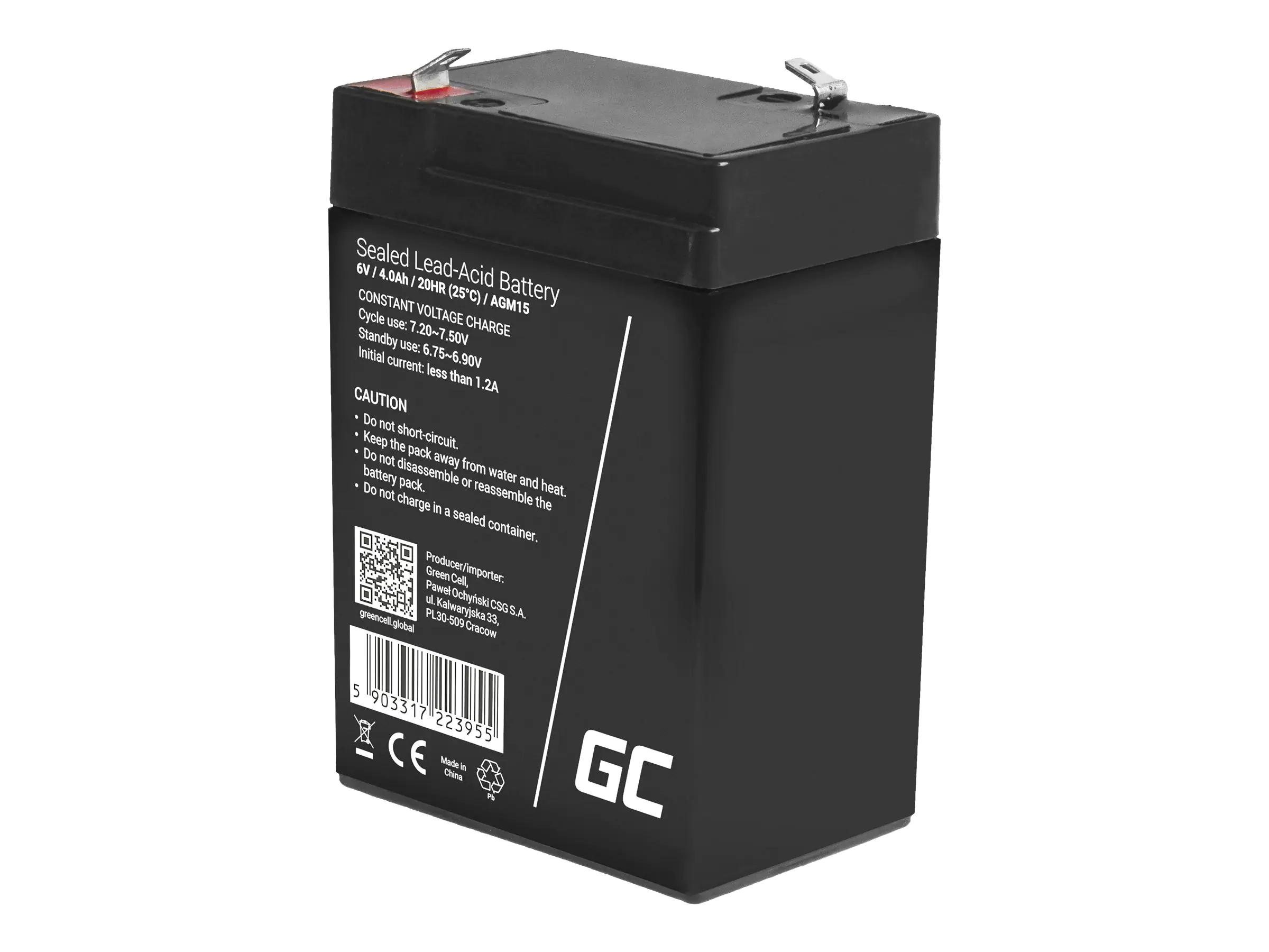 Green Cell USV-Akku - 1 x Batterie - Sealed Lead Acid (SLA) AGM15