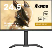 Iiyama G-MASTER GB2590HSU-B5 - LED-Monitor - 62.2 cm (24.5") - 1920 x 1080 Full HD (1080p) @ 240 Hz - Fast IPS - 400 cd/m² - 1000:1 - HDR400 - 0.4 ms - HDMI, DisplayPort - Lautsprecher - Matte, Schwarz