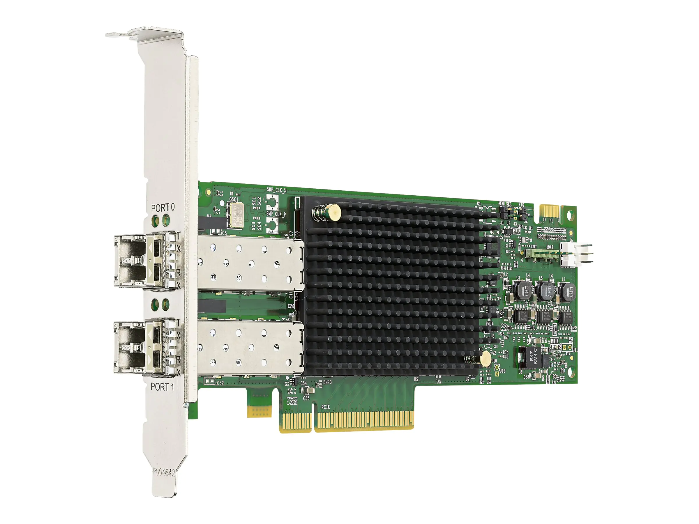 BROADCOM LPE31002-M6, Eingebaut, Kabelgebunden, PCI Express, Faser, 1600 Mbit/s, Schwarz, Grün, Grau
