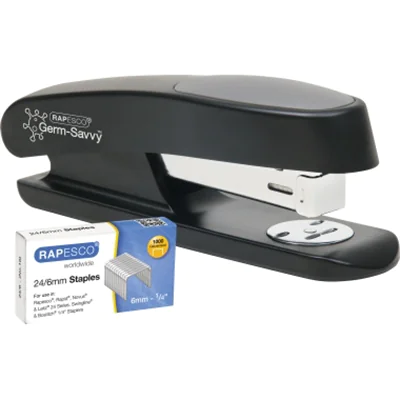 RAPESCO Heftgerät ECO Sting Ray 1482 20Blatt schwarz +Heftklammern RAPESCO Heftgerät ECO Sting Ray 1482 20Blatt schwarz +Heftklammern