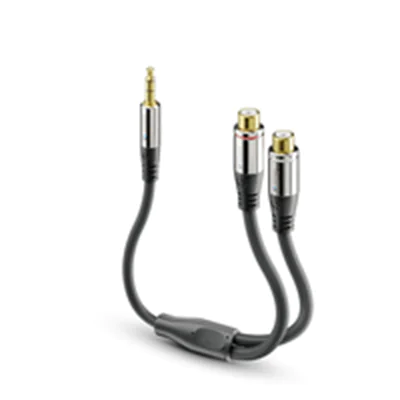 PureLink sonero S-ACA003 - 3.5mm - Männlich - 2 x RCA - Männlich - 0,25 m - Schwarz