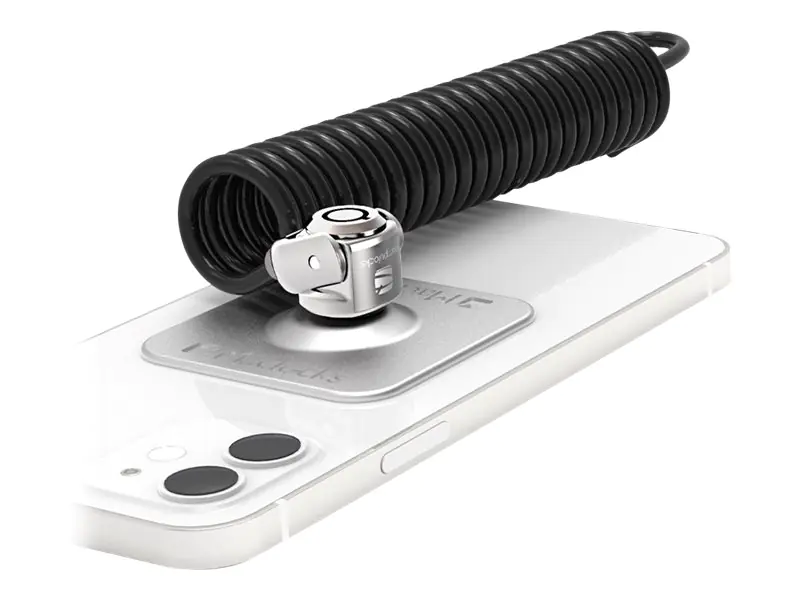 Compulocks Universal tablet secured with colied cable Lock - Platte für Sicherheitskabelschloss für Tablet - Schwarz