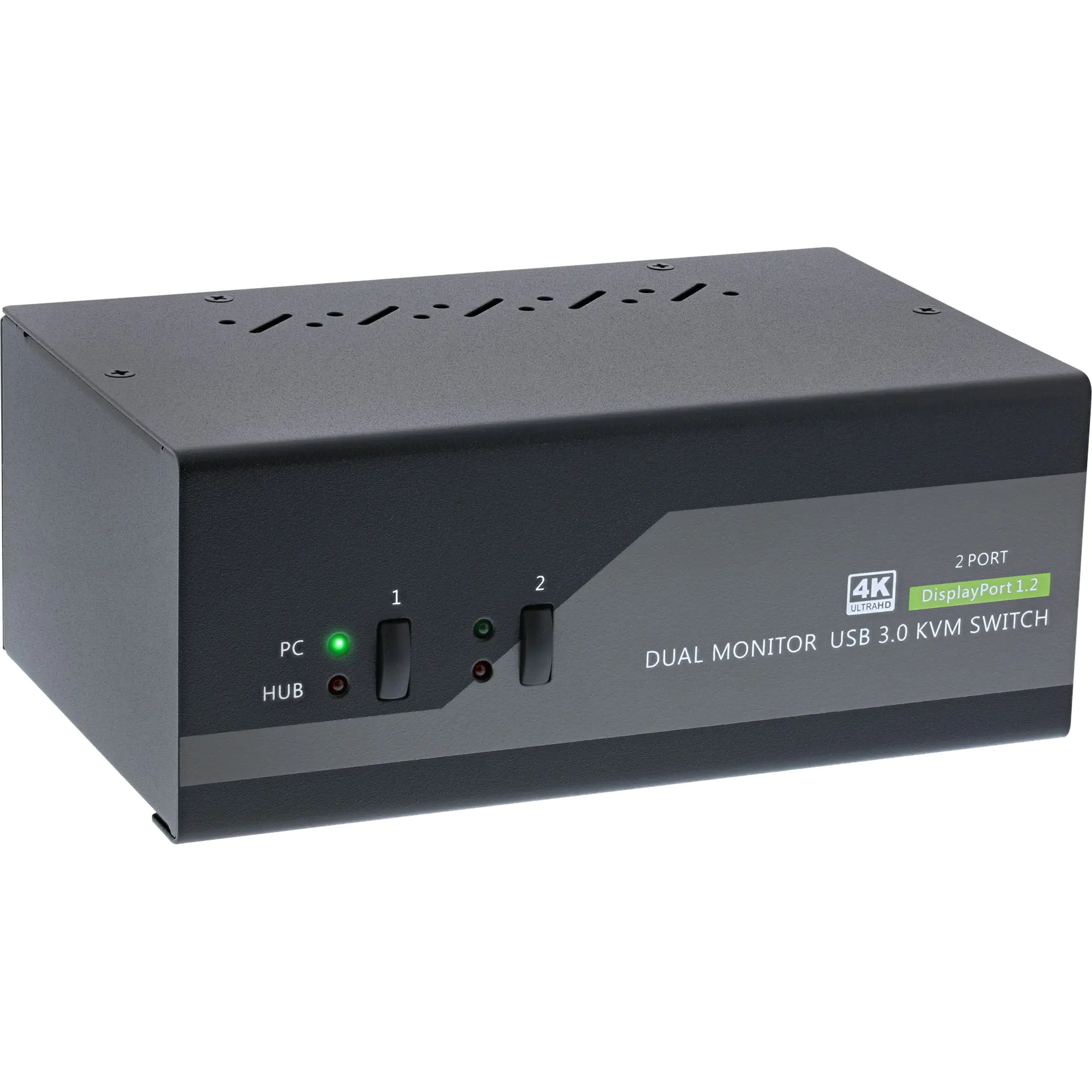 InLine 63652I - KVM-/Audio-/USB-Switch - 2 x KVM/Audio/USB - 1 lokaler Benutzer - Desktop