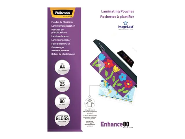 Fellowes Laminierfolie ImageLast 5396205 DIN A4 80my 25 St./Pack.