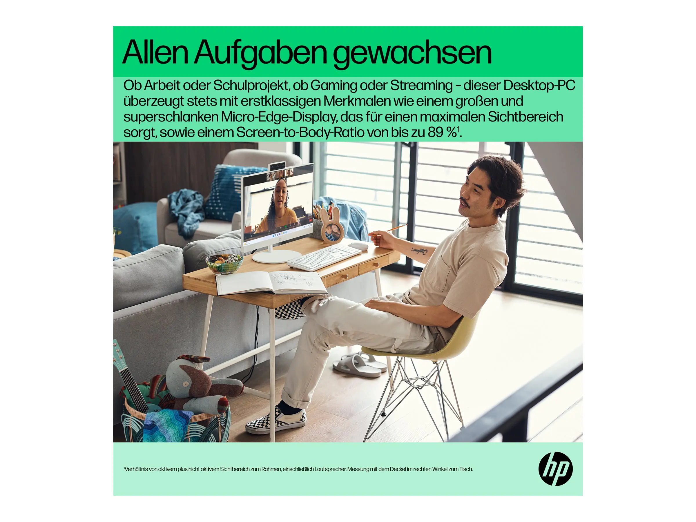 HP 24-cr0112ng - All-in-One (Komplettlösung) - Celeron N100 - RAM 8 GB - SSD 512 GB - NVMe - UHD