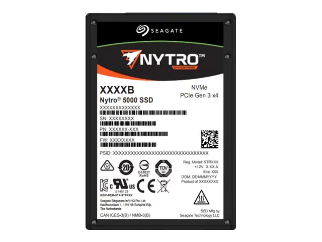 Seagate Nytro 5000 NVMe SSD XP1600HE10012 - SSD - verschlüsselt - 1.6 TB - intern - 2.5" (6.4 cm)