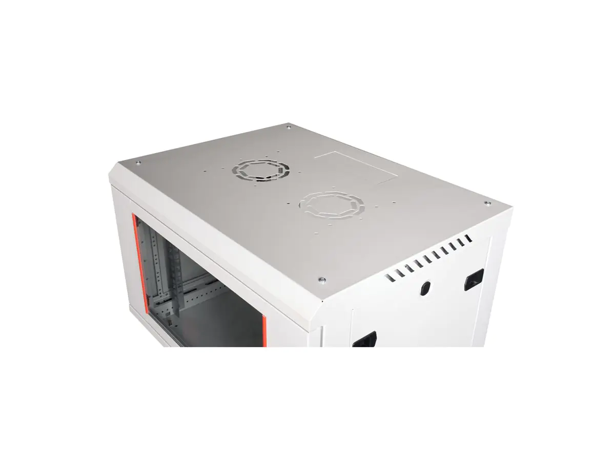 Roline Basic Plus - Gehäuse Netzwerkschrank - 600x450 BxT - geeignet für Wandmontage - RAL 7035, Hellgrau - 6U - 48.3 cm (19")