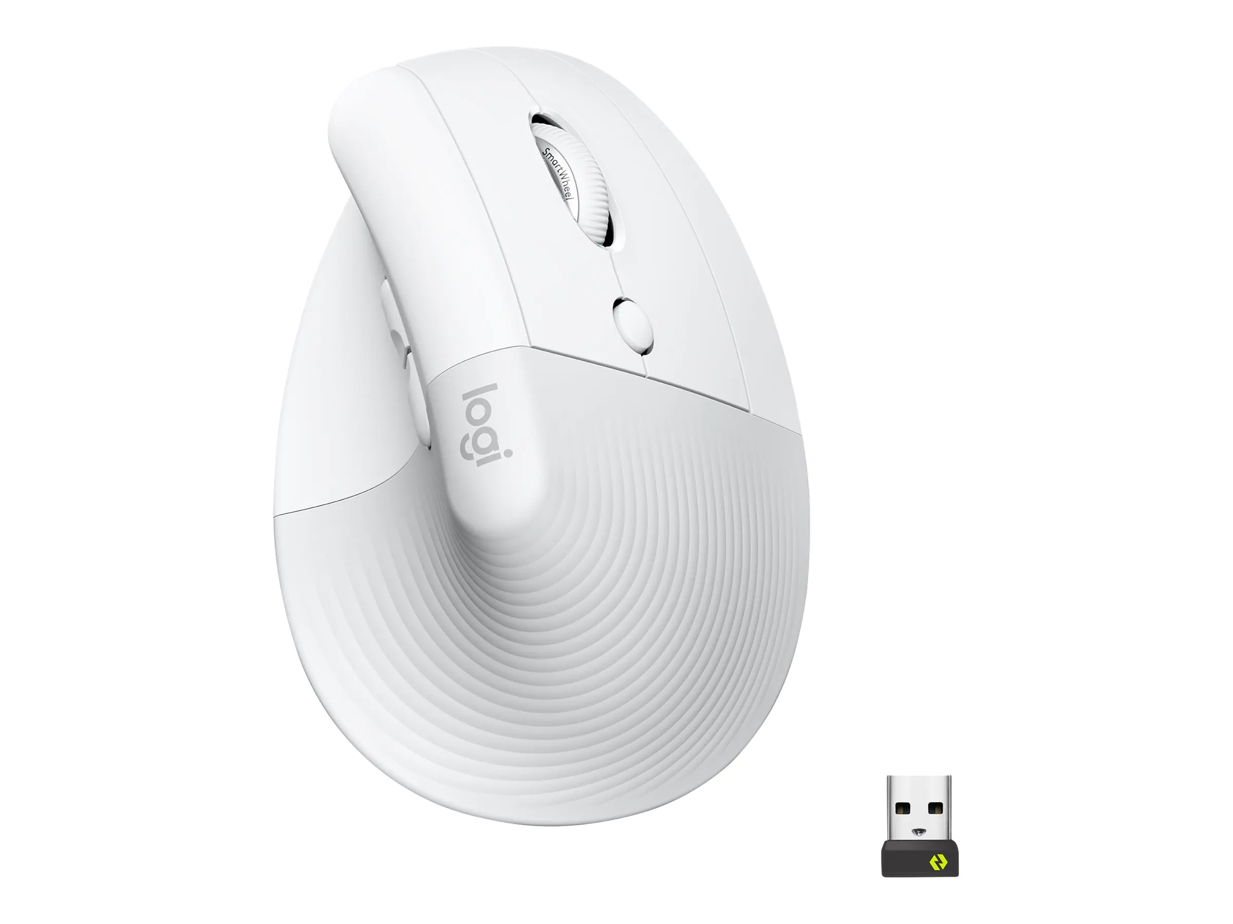 Logitech Lift for Business - Vertikale Maus - ergonomisch - 6 Tasten - kabellos - Bluetooth, 2.4 GHz - Logitech Logi Bolt USB-Receiver - Off-White Logitech Lift for Business - Vertikale Maus - ergonomisch - 6 Tasten - kabellos - Bluetooth, 2.4 GHz - Logitech Logi Bolt USB-Receiver - Off-White