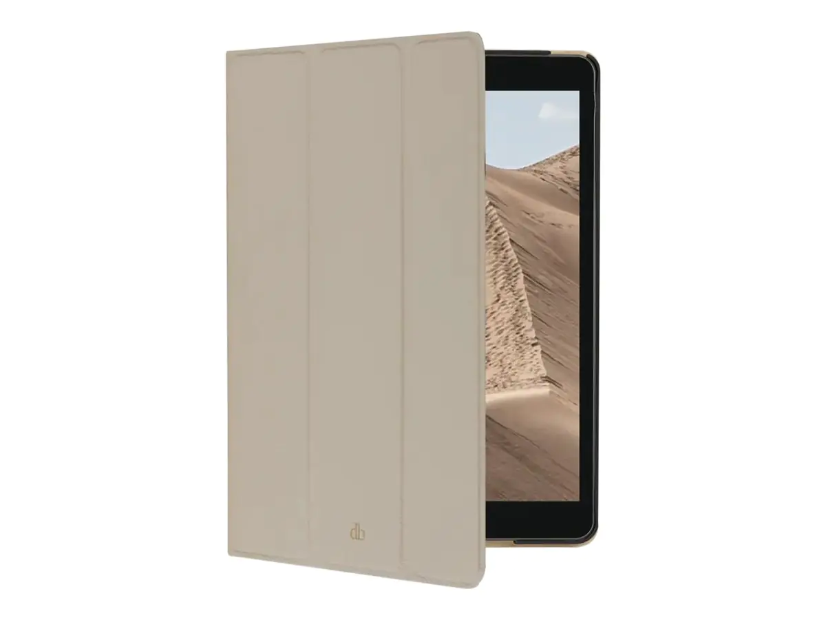 dbramante1928 Milan - Flip-Hülle für Tablet - Vollnarbenleder - Sanddüne - 10.2" - für Apple