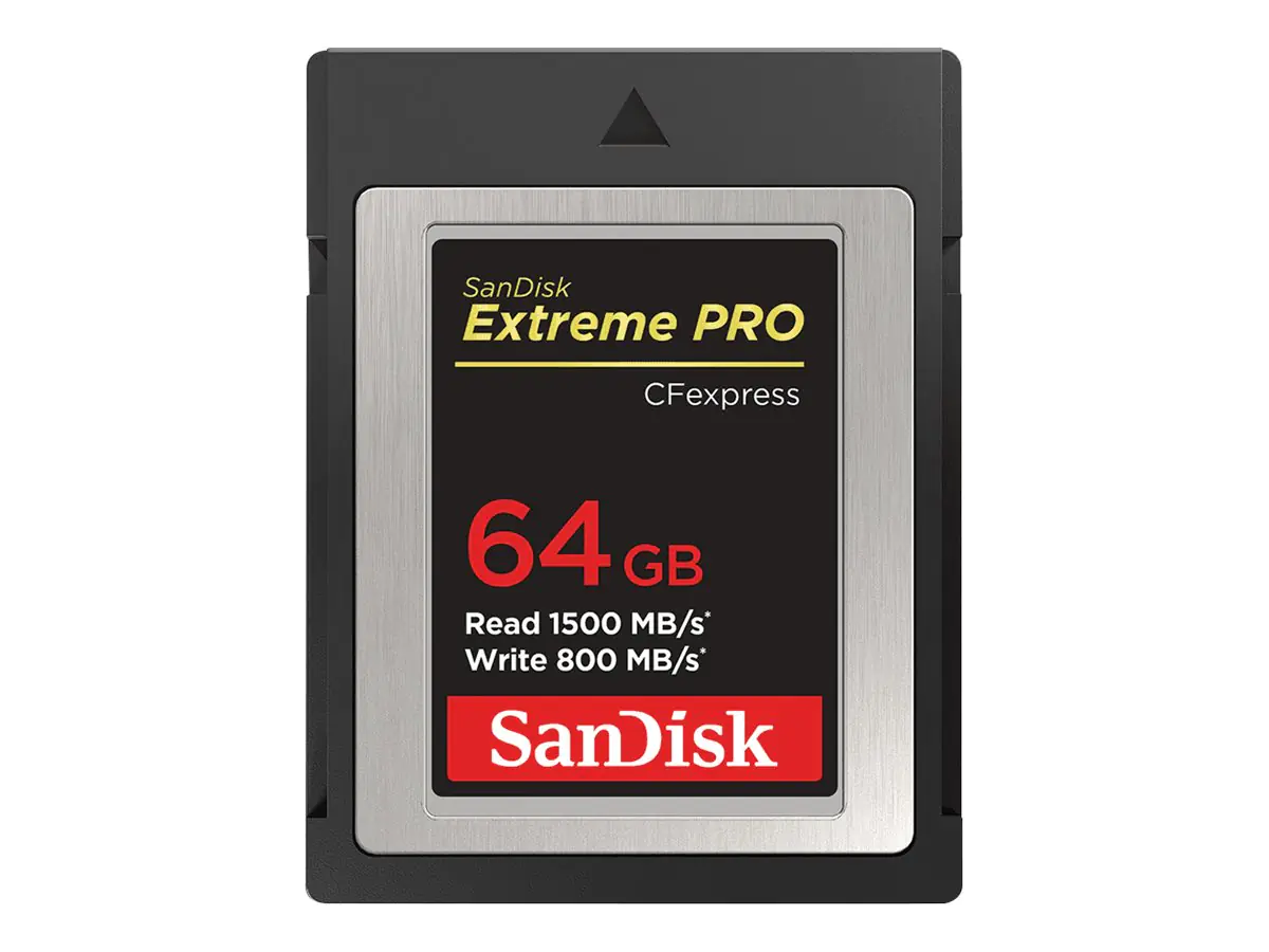 SanDisk Extreme Pro - Flash-Speicherkarte - 64 GB - CFexpress SanDisk Extreme Pro - Flash-Speicherkarte - 64 GB - CFexpress