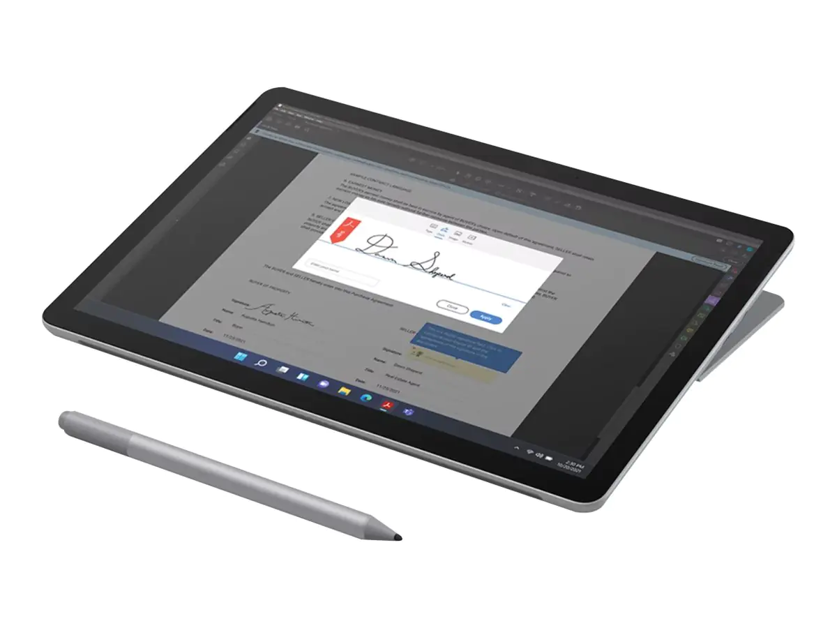 Microsoft Surface Go 4 for Business - Tablet - Intel N-series N200 / 1 GHz - Win 11 Pro - UHD Graphics - 8 GB RAM - 128 GB SSD - 26.7 cm (10.5") Touchscreen 1920 x 1280 - Wi-Fi 6, NFC - Platin Microsoft Surface Go 4 for Business - Tablet - Intel N-series N200 / 1 GHz - Win 11 Pro - UHD Graphics - 8 GB RAM - 128 GB SSD - 26.7 cm (10.5") Touchscreen 1920 x 1280 - Wi-Fi 6, NFC - Platin