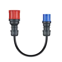 go-e Adapter Gemini flex 11 kW auf CEE blau 16 A, Schwarz, Gerade, Gerade, IP55, 11 kW, 16 A CH-04-31