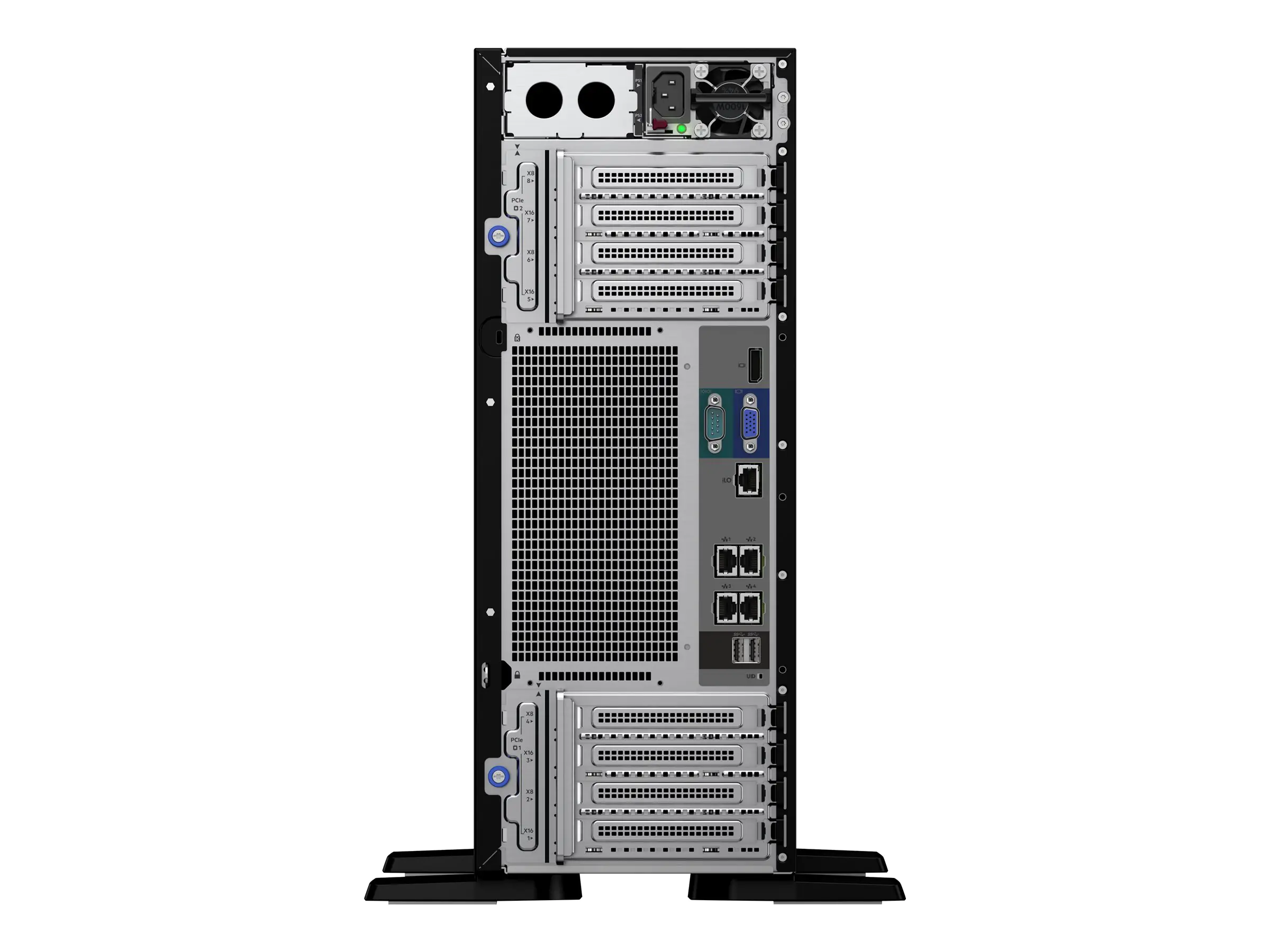 HPE ProLiant ML350 Gen10 Base - Server - Tower - 4U - zweiweg - 1 x Xeon Silver 4208 / 2.1 GHz - RAM 16 GB - SAS - Hot-Swap 8.9 cm (3.5") Schacht/Schächte - keine HDD - 1GbE - Monitor: keiner