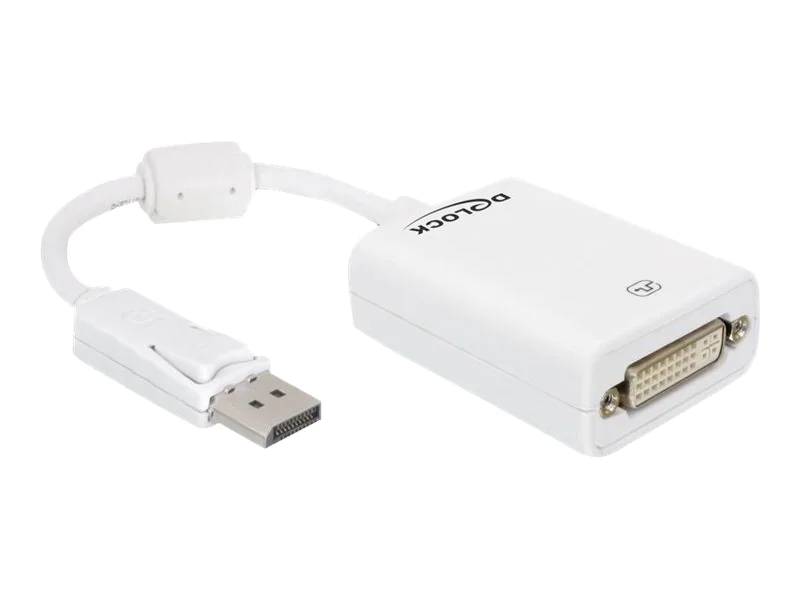 Delock Displayport to DVI Adapter - DisplayPort-Adapter - DisplayPort (M) zu DVI-I (W) - 12.5 cm Delock Displayport to DVI Adapter - DisplayPort-Adapter - DisplayPort (M) zu DVI-I (W) - 12.5 cm