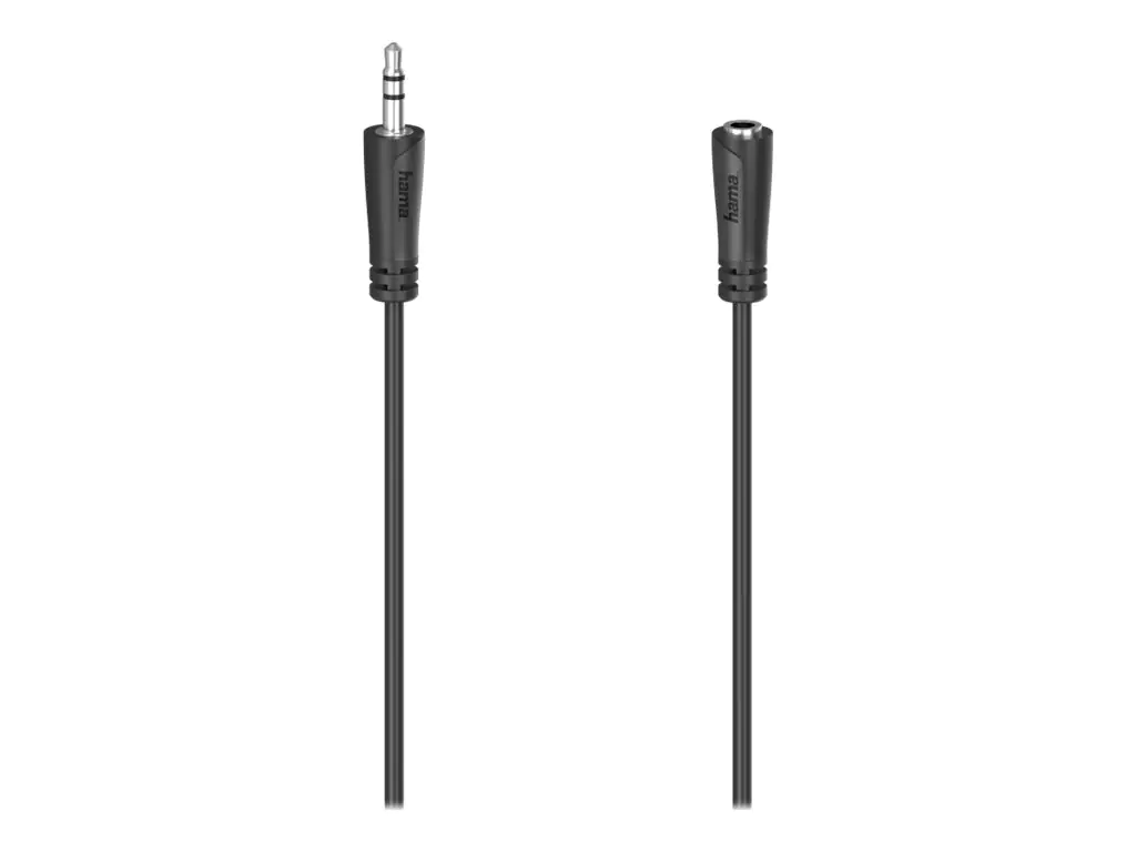 Hama Audioverlängerungskabel - mini-phone stereo 3.5 mm Stecker zu mini-phone stereo 3.5 mm