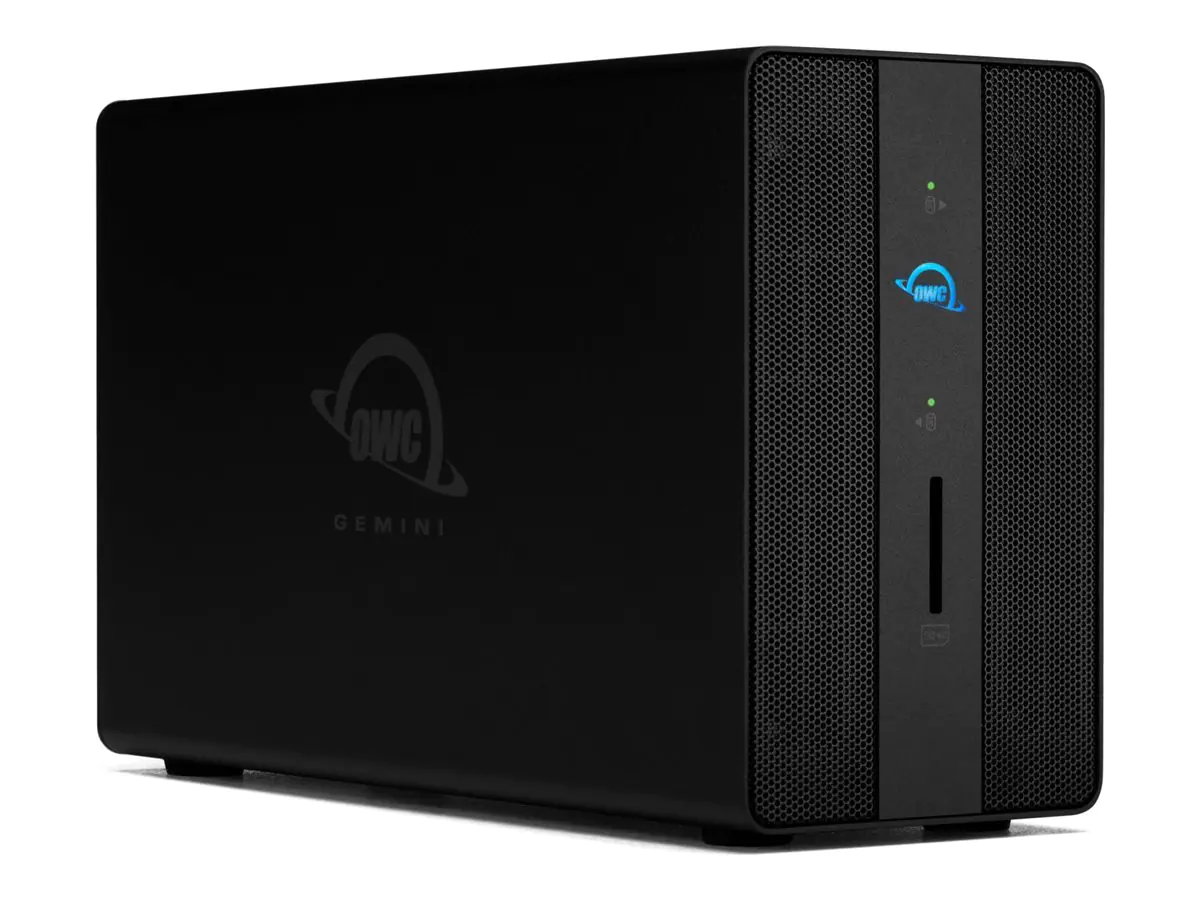 OWC Gemini - Festplatten-Array - 40 TB - 2 Schächte (SATA 6Gb/s / U.2) OWCTB3GM000H40