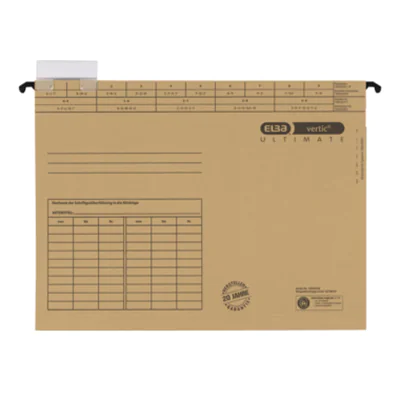 ELBA Hängemappe ULTIMATE 100555356 DIN A4 240g Karton naturbraun ELBA Hängemappe ULTIMATE 100555356 DIN A4 240g Karton naturbraun
