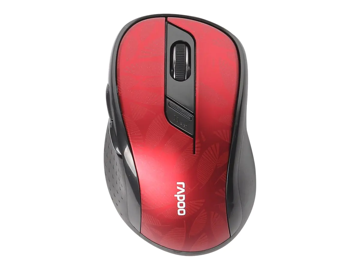 Rapoo M500 Silent - Maus - optisch - 6 Tasten - kabellos - 2.4 GHz, Bluetooth 3.0, Bluetooth 4.0 - kabelloser Empfänger (USB) 00184543