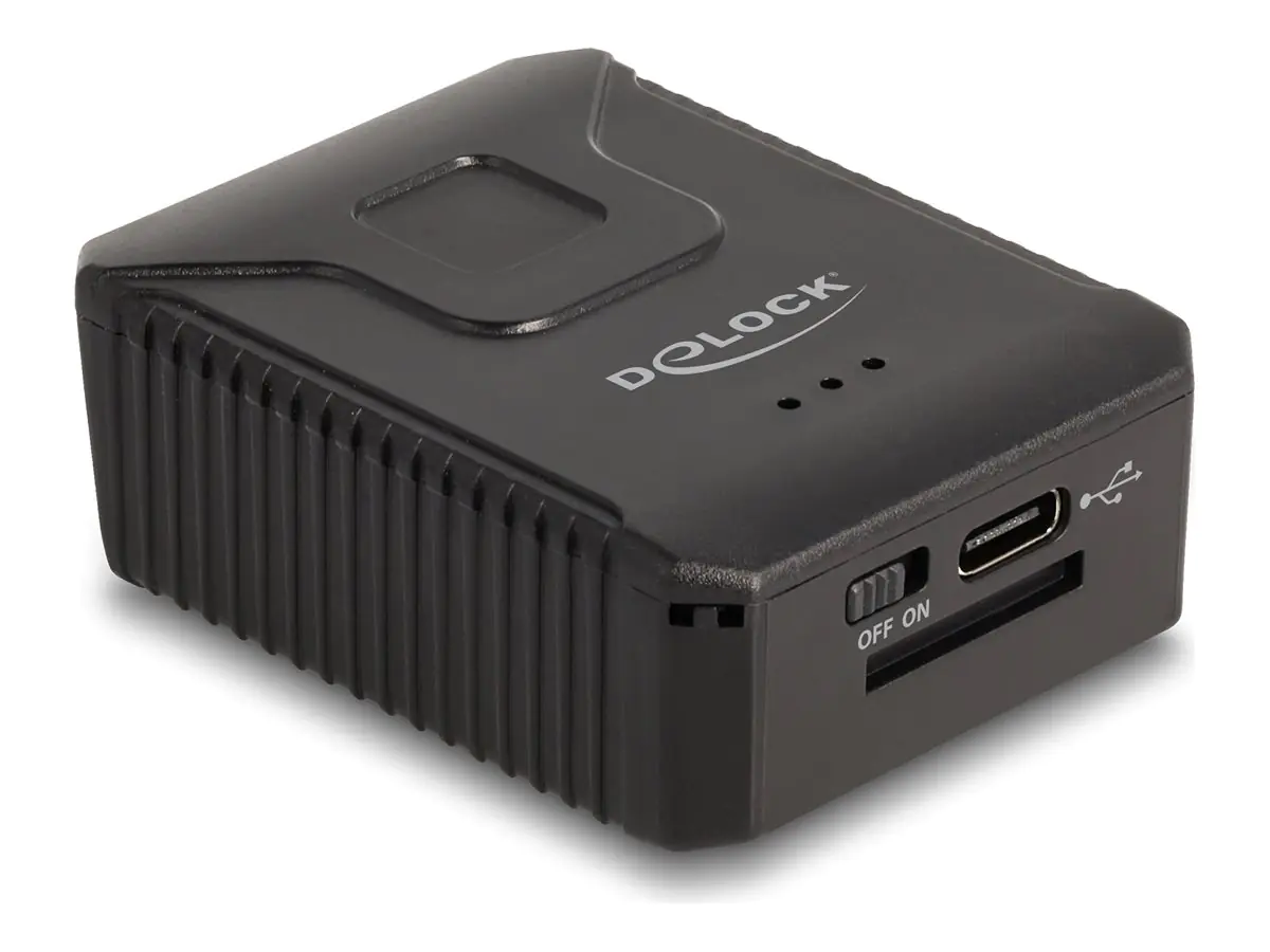 Delock Wearable Barcode Scanner 1D und 2D mit 2.4 GHz oder Bluetooth - für Handschuh 90606 - Barcode