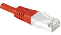 Dexlan - Netzwerkkabel - RJ-45 (M) zu RJ-45 (M) - 1 m - Foiled Unshielded Twisted Pair (F/UTP) - CAT 6a - verseilt - Rot