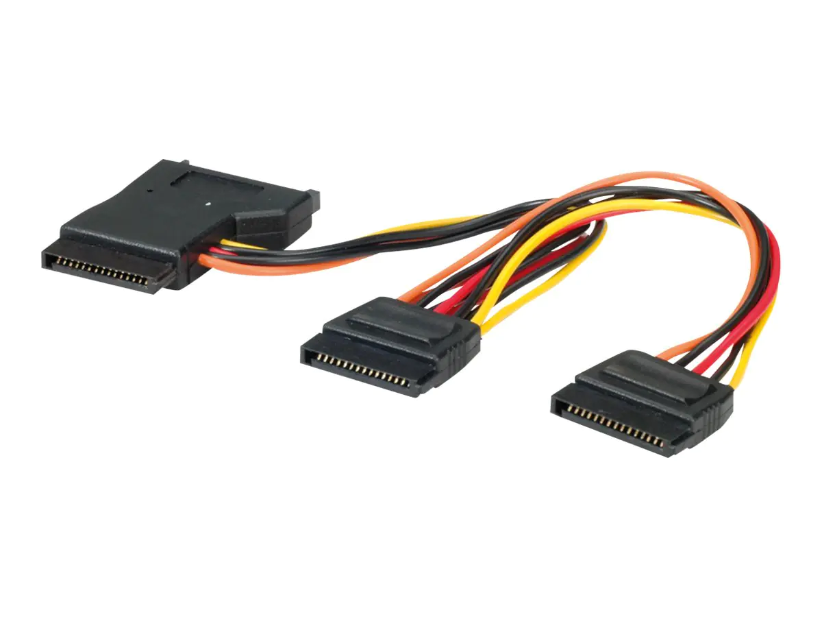 ROLINE Y-Adapterkabel - Netz-Splitter - SATA-Stromstecker (W) 11.03.1041